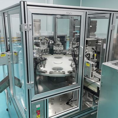 良い価格 サーボ機器で駆動された乾燥剤キャップ充填機は,高い動作率を持っています. 損傷することは簡単ではありません. オンライン