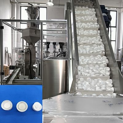 良い価格 乾燥剤キャップ 自動充填機 ターンテーブル操作 給餌 エレベーター給餌 手動ダンピング効率を削減 増加 オンライン