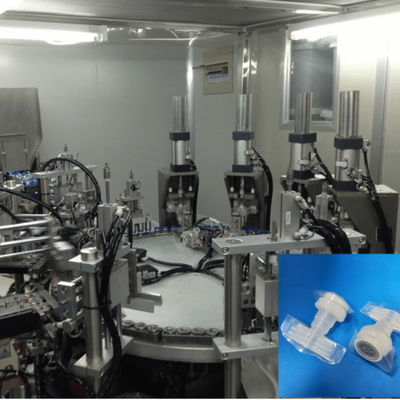 良い価格 ISO 9001 Certified Medical Product Assembly Machine for IV Soft Bag Caps Welding with 220V Voltage and 99% Qualified Rate オンライン