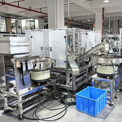 良い価格 自動高速ターンテーブルタイプ注入 双重折りたたみのキャップ組立機械 オンライン